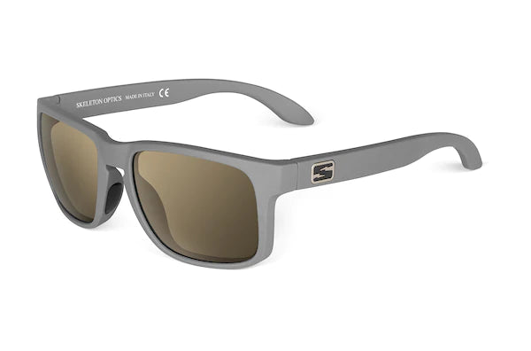 Matte Gray Sunglasses with Bronze Lenses